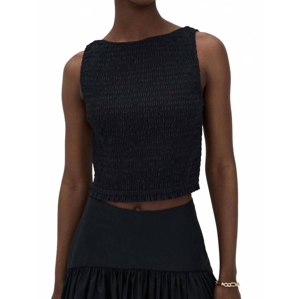 NEW MAREA charlotte top in black